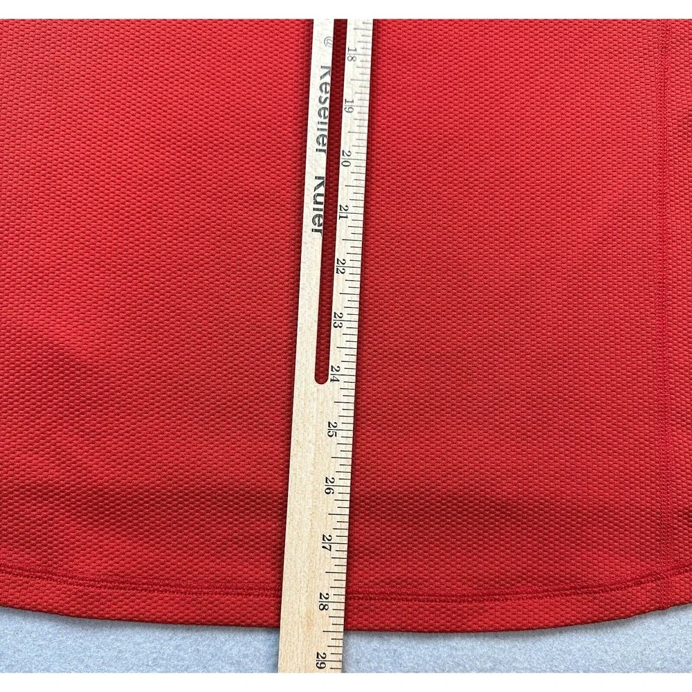 Nike Sweater Mens Large Red Gray ACG Lightweight 1/4 Zip Pullover Outdoor